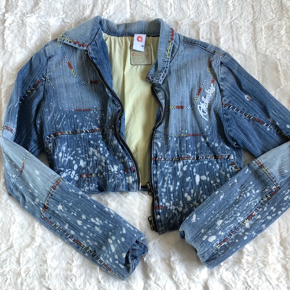 Akademiks cropped Jean jacket